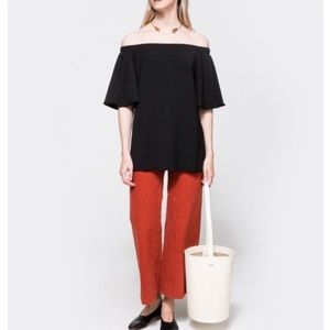 Farrow off the shoulder blouse